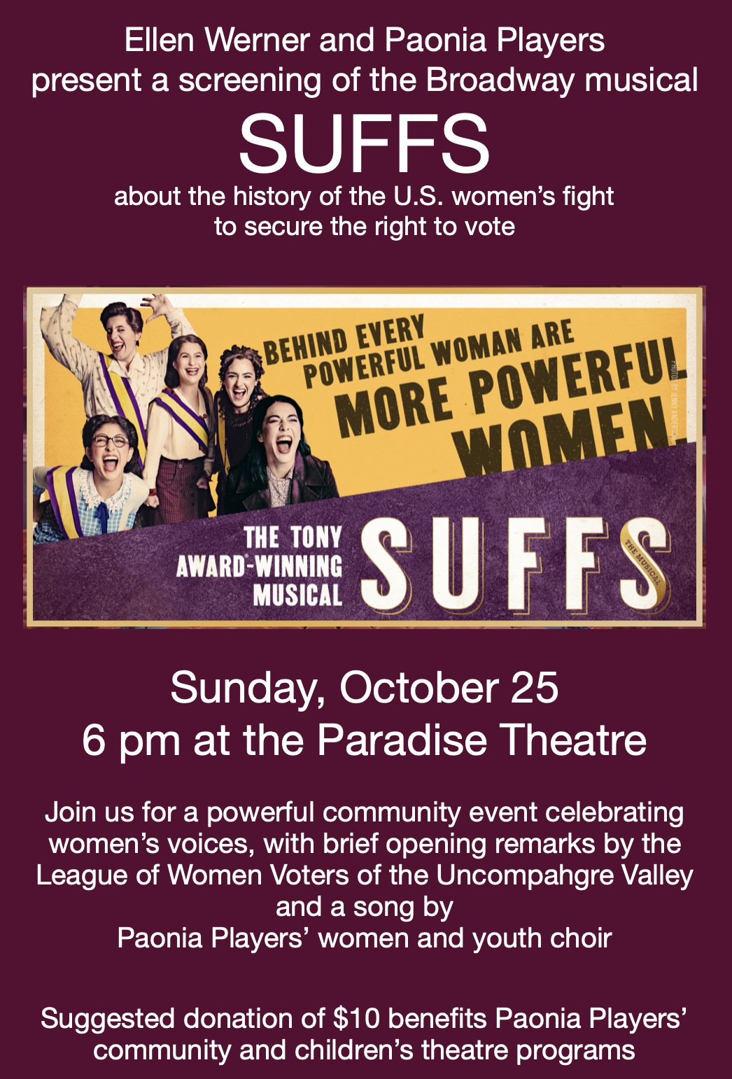 Community Theatre in Paonia Colorado